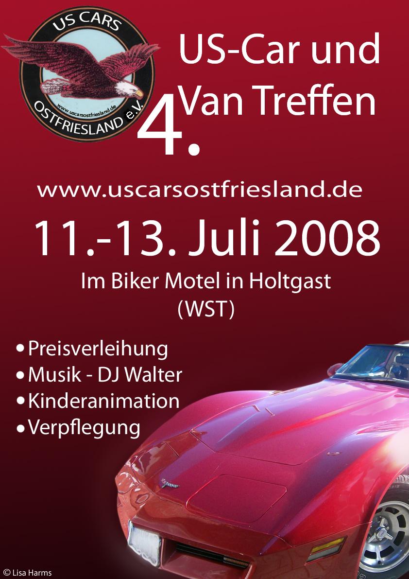 Plakat US Cars Ostfriesland 2008
