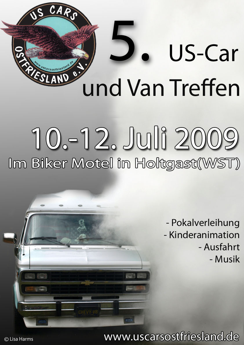 Plakat US Cars Ostfriesland 2009