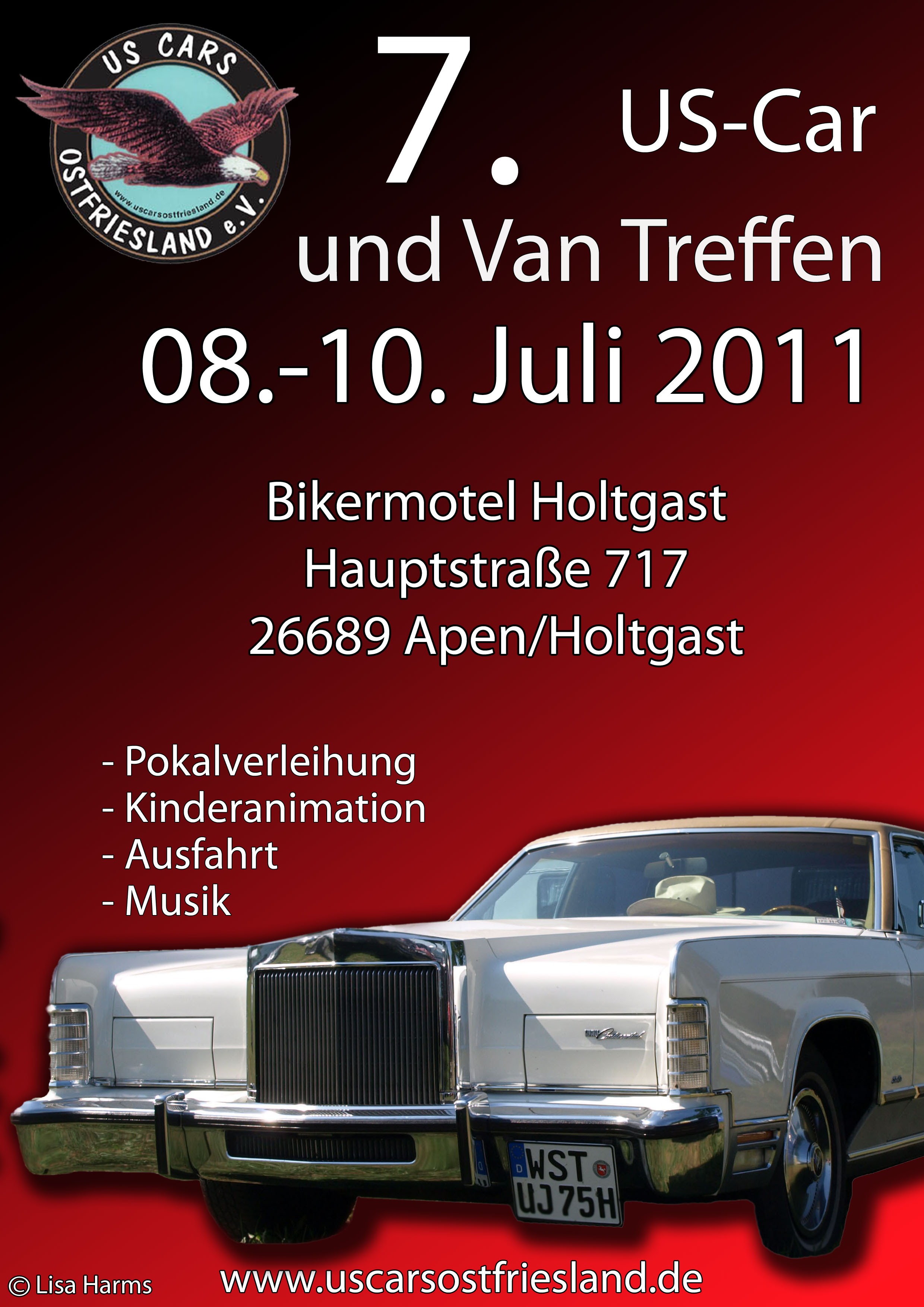 Plakat US Cars Ostfriesland 2011