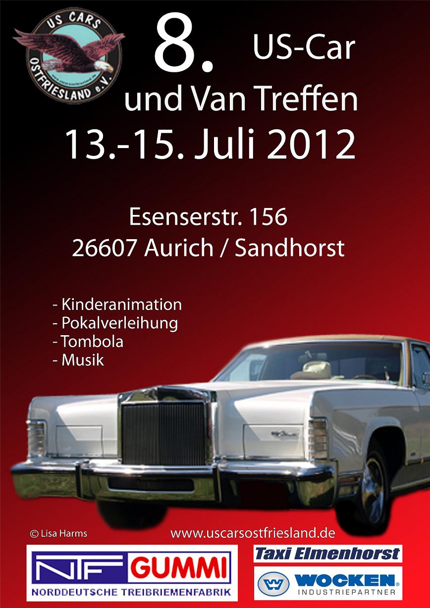 Plakat US Cars Ostfriesland 2012