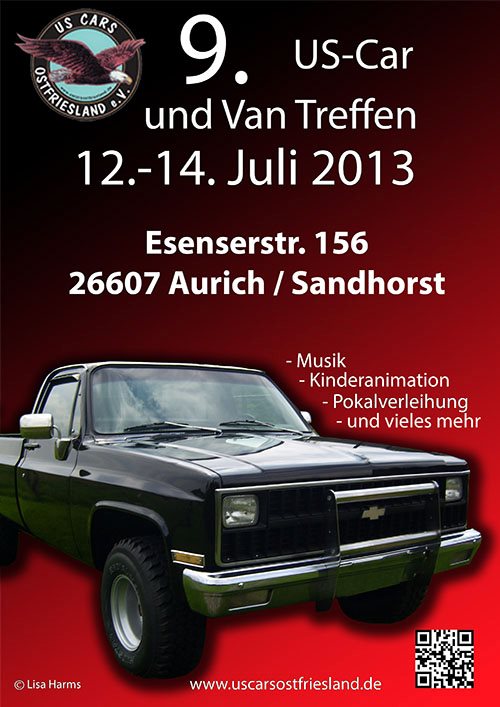 Plakat US Cars Ostfriesland 2013