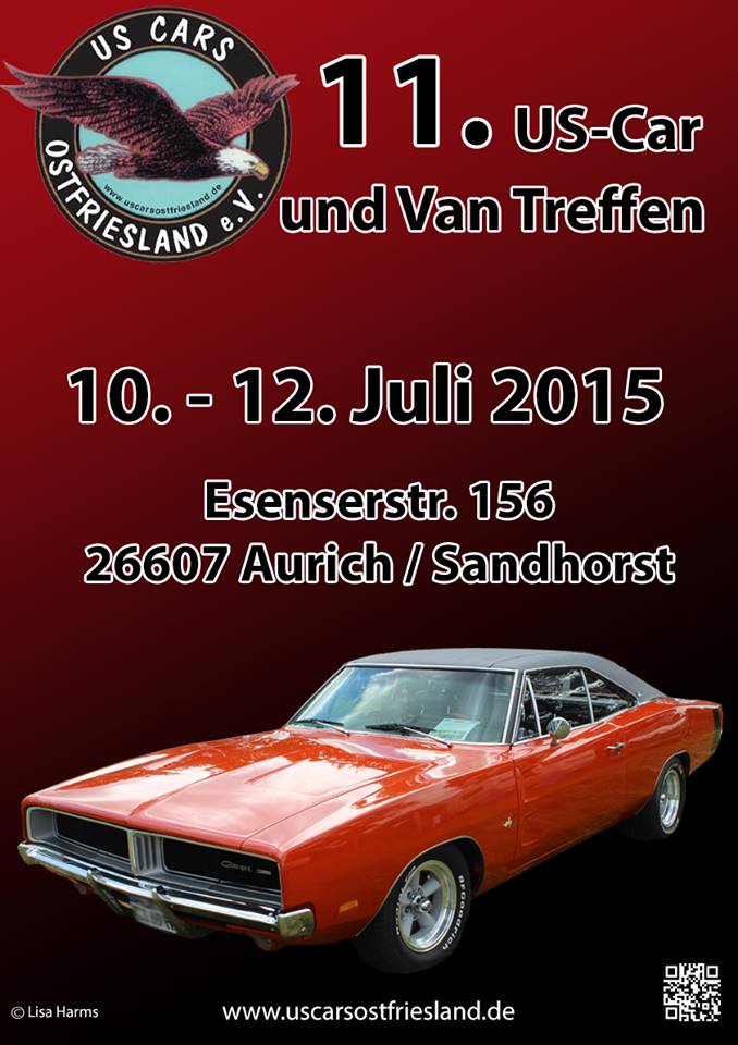 Plakat US Cars Ostfriesland 2015