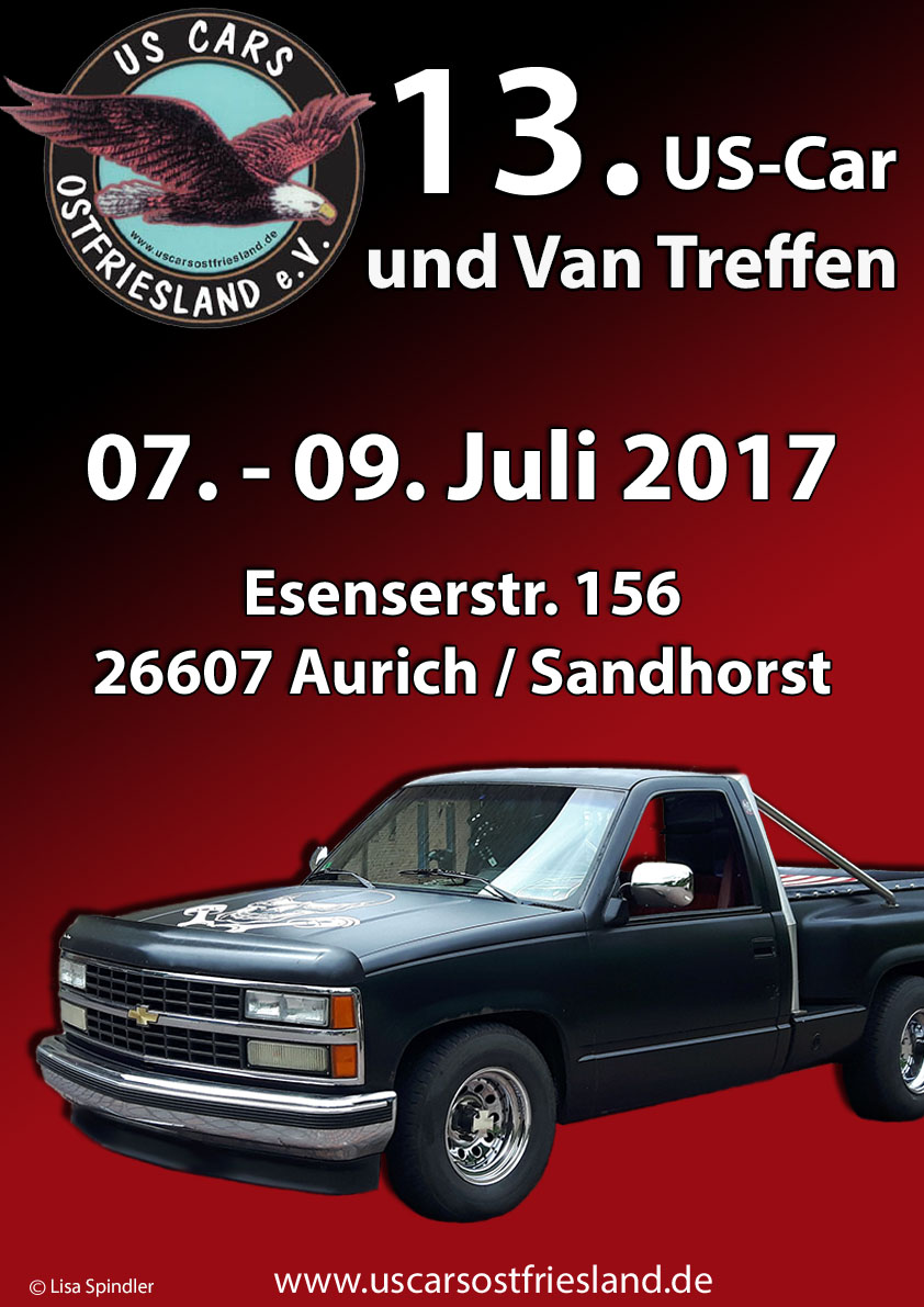 Plakat US Cars Ostfriesland 2017