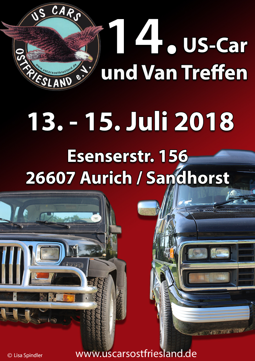 Plakat US Cars Ostfriesland 2018