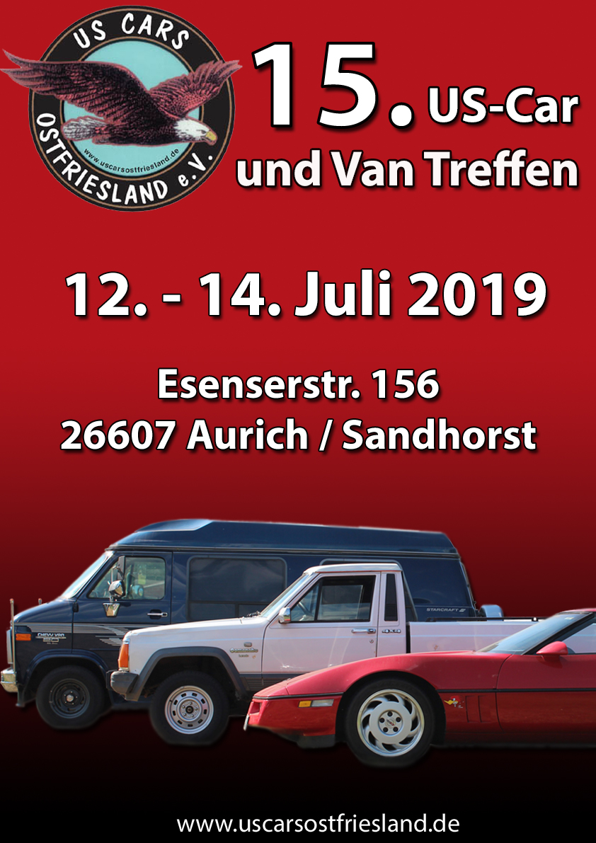 Plakat US Cars Ostfriesland 2019