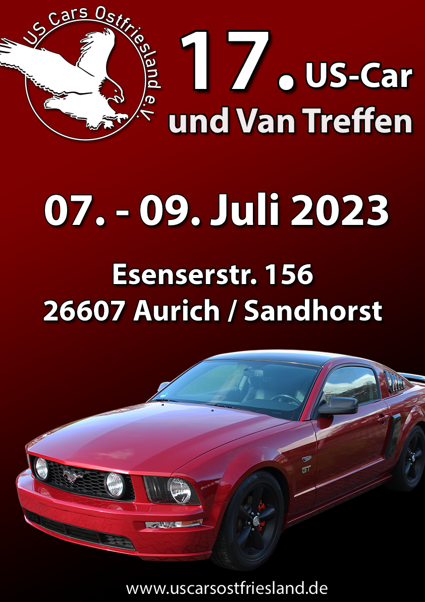 Plakat US Cars Ostfriesland 2023
